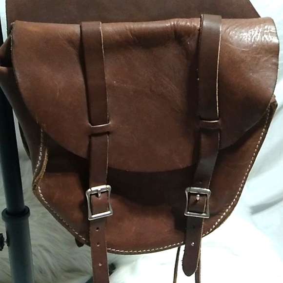 SALE! RARE! Buckaroo 1995 Vint Medium Leather Saddle Bag For Horse Or Motorcycle - Picture 9 of 16